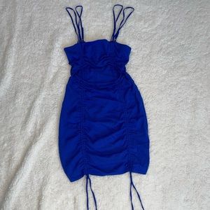 Blue short dress